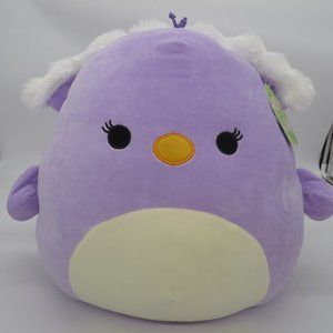 kellytoy toys elina 16 squishmallow peacock